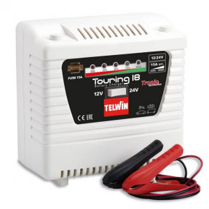 Redresor baterii Telwin TOURING18, tensiune incarcare 12/24 V, capacitate baterii Pb,GEL/AGM, MF 60-180/50-115 Ah - Img 1