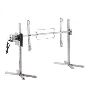 Rotisor electric pentru gratar Inox, max 60 kg, lungime de lucru 116 cm, putere 52 W, Inaltime reglabila 8 niveluri - Img 1