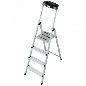 SCARA KRAUSSE MONTO "SAFETY" DUBLA CU TREPTE PE O PARTE, 4 TREPTE,KR-126320 - Img 1