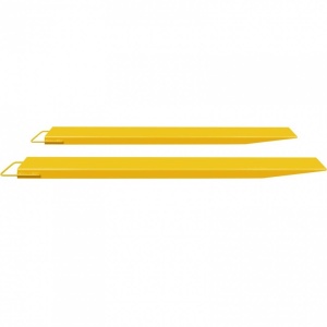 Set 2 extensii pentru furci stivuitor, Lungime totala 243 cm, Latime interioara 11.5 cm, Capacitate 2 Tone - Img 3