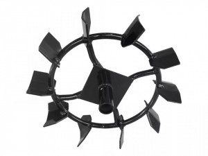 Set 2 roti metalice HECHT 000750, material otel, compatibile cu motocultorul Hecht 750 - Img 1