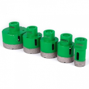 Set 5 carote diamantate si 1 disc taiere pentru gresie, 22-65 mm, prindere M14, umed sau uscat - Img 4