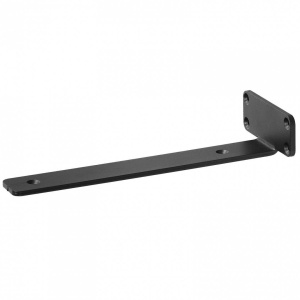 Set 6 suporturi pentru rafturi, Vivatechnix 160 x 100 x 45 mm, Otel, Negru, max 72.6 kg, Grosime 5 mm - Img 3