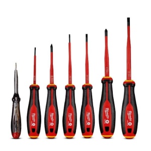 Set 7 surubelnite izolate VDE, PH, SL si tester tensiune, maner Tri-Lobe, MILWAUKEE® - Img 3
