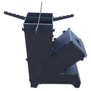 Soba cu pirostrie pentru camping Vivatechnix KRO-1147, dimensiune 570x355x136 mm, demontabila, faras inclus - Img 4