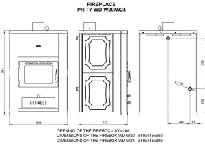 Soba de incalzire PRITY WD W24, 30 Kw - Img 4