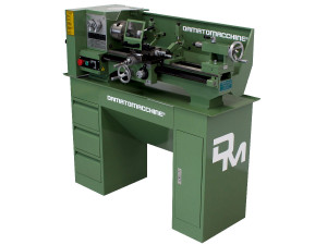 Strung Universale Newton 20 Plus de Damatomacchine, prelucrare metal cu distanta intre centre de 560 mm, diametrul maxim al piesei de prelucrat pe banc de 220 mm si motor monofazat de 750 W - Img 2