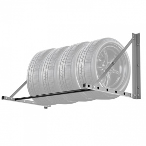 Suport de perete pliabil pentru 4 anvelope R14-R20 inch, Reglabil in latime 812-1219 mm, max 136 kg - Img 1