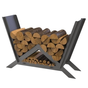 Suport pentru lemne, Krodesign Triangle KRO-1157, dimensiune 900x600x280 mm - Img 1