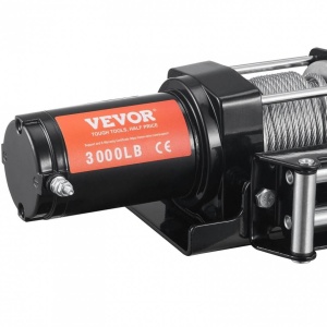 Troliu electric 12V, capacitate 1360 kg, Lungime cablu 12 m, Telecomanda, IP55 - Img 2