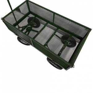 Carucior de gradina Vivatechnix VMD-1007, roti gonflabile, 1100X500X550mm, max.300Kg, 100L - Img 3