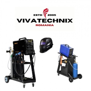 Carucior pentru aparat de sudura si accesorii, Vivatechnix VMD-1080, Otel, roti cu rulmenti, max 75 kg, 3 niveluri - Img 2