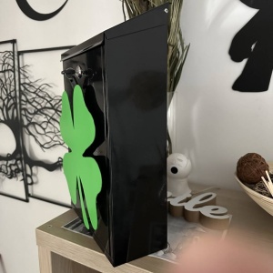 Cutie postala Vivatechnix Irish Clover KRO-1230, otel, 400x250x100mm, Negru/Verde, 2 chei - Img 2