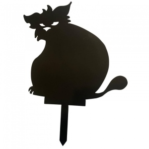 Decoratiune gradina / ghiveci Krodesign Big Cat KRO-1141, metal, inaltime 63 cm - Img 1