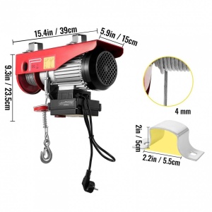 Electropalan 1020 W, Telecomanda Wi-FI, Inaltime max de ridicare 6/12 m, viteza 12 m/min, capacitate 250/500 kg - Img 2
