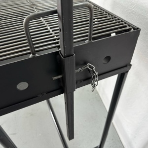Gratar metalic pentru gradina, Vivatechnix Rotisor VMD-1091, picioare detasabile, 80x40x12.5/94 cm - Img 4