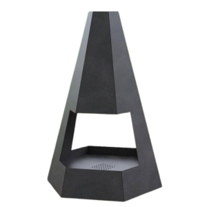 Incalzitor pentru terasa/gradina, Pyramid Hexagon Double KRO-1079, Otel, Negru, 1200x700x813 mm, grosime 3 mm - Img 1