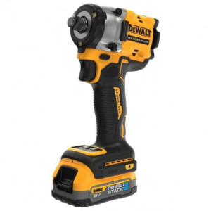 Masina de insurubat cu impact Dewalt DCF921E2T, patrat 1/2", maxim 406 Nm, cu 2 acumulatori POWERSTACK 18V / 1.7Ah si incarcator in valiza TSTAK - Img 2