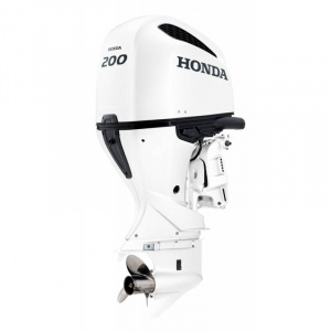Motor termic HONDA BF200D XCDU 200CP, V6, 4 timpi, iST (DBW), cizma extra lunga 635mm, remote, trim electric, alb perlat - Img 1