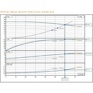 Pompa electrica TKF 50-160 H 39 m, Q 60 m3/h, P 11 KW - Img 2