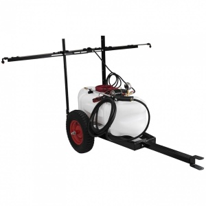 Pulverizator profesional cu remorca, Vivatechnix capacitate 60 l, Pompa 12V, 5.5 bar, 2.1 l/min - Img 1
