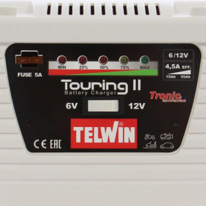 Redresor baterii Telwin TOURING11, tensiune incarcare 6/12 V, capacitate baterii Pb,GEL/AGM, MF, Pb Ca 15-30/25-55 A - Img 5