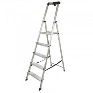 SCARA KRAUSSE MONTO "SAFETY" DUBLA CU TREPTE PE O PARTE, 5 TREPTE,KR-126337 - Img 1