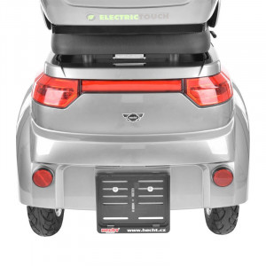 Scuter electric HECHT Citis Max Shadow, scaun reglabil, cotiere, acumulator 60 V, 20 Ah, motor 800 W, viteza maxima de 25 km/h, gri - Img 3