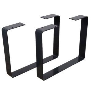 Set 2 picioare pentru banci sau masute, Vivatechnix KRO-1171, dimensiune 40x35x5 cm, Negru - Img 1