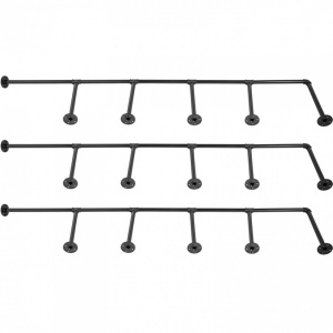 Set 3 suporturi pentru raft Vivatechnix Industrial, 34 x 176 cm, capacitate 100 kg, fara blaturi - Img 3