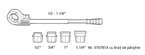 Set clupa de filetat SUPER CUT 1/2-3/4-1-1.1/4" - Img 2