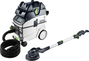 Set de şlefuitor cu gât lung şi aspirator PLANEX LHS 2 225 EQI/CTL 36-Set, Festool - Img 1