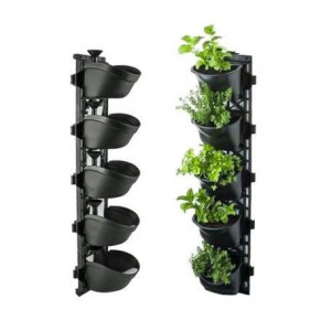 SET GHIVECI PERETE VERTICAL -PERETE 5" (20x15x11cm)×40buc. 16cm/80cm - Img 3
