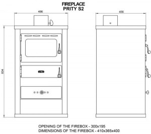 Soba de incalzire STANDARD PRITY S2, 10 kW - Img 2