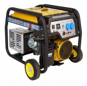 Stager FD 10000E+380V ATS generator open-frame 8kW, monofazat, benzina, automatizare trifazata - Img 1