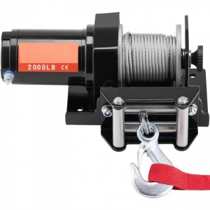 Troliu electric 12V, capacitate 907 kg, Lungime cablu 12 m, Telecomanda cu fir, IP55, pentru barci, ATV, Remorci - Img 2