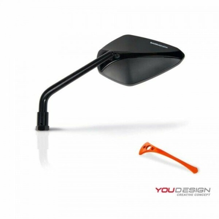 Set insertii pentru oglinzi BARRACUDA X-VERSION - Argintiu