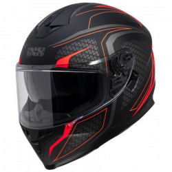 CASCA IXS 1100 NEGRU MAT + ROSU