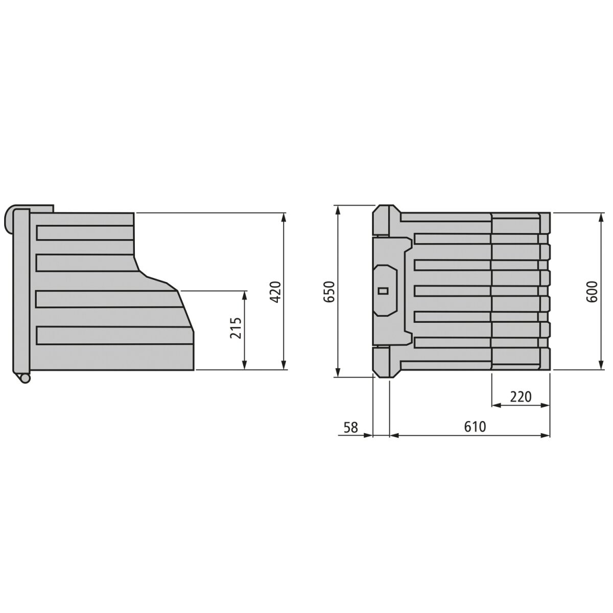 Lada de scule pt. SCHMITZ 600x420x610/220mm
