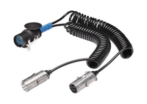 Cablu spiral Y 15/2x7 poli cu stechere metalice N/S, lungime utila 4,0 m