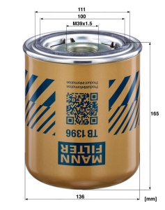 Element filtrant uscator aer, compresor MANN-FILTER 10 05 007 0 100 - Img 4