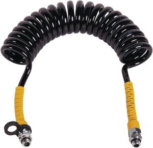 Furtun aer spiralat negru-galben 4500mm 22 spire - Img 2