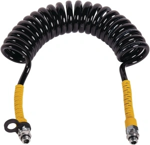 Furtun aer spiralat negru-galben 4500mm 22 spire - Img 2