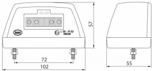 Lampa numar cu led 24v - Img 2