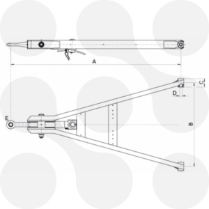 Protap GZA40 to 8°gen bolt 40mm 1550x980x100x30 - Img 2