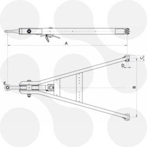 Protap GZA40 to 8°gen bolt 40mm 1550x980x100x30 - Img 2