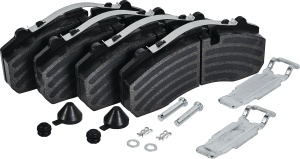 set placute frana,frana disc EUROPART 17 03 004 0 300