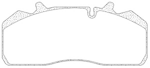 set placute frana,frana disc SAF 17 03 030 0 107