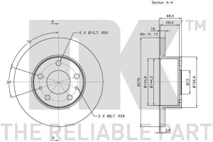 Disc frana NK 2122601868 - Img 3