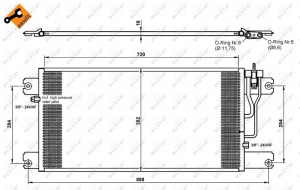 Evaporator, Vaporizator aer conditionat pt. Scania